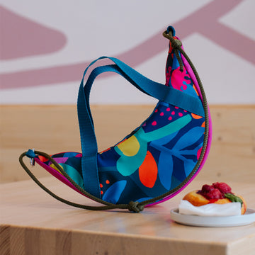 Vivid flowers & Straps Mini LUNA Crossbody bag