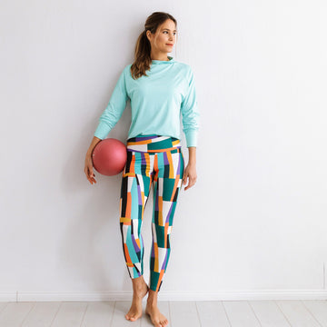 Arctic blue fitness blouse