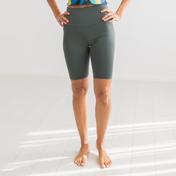 Fern green fitness shorts