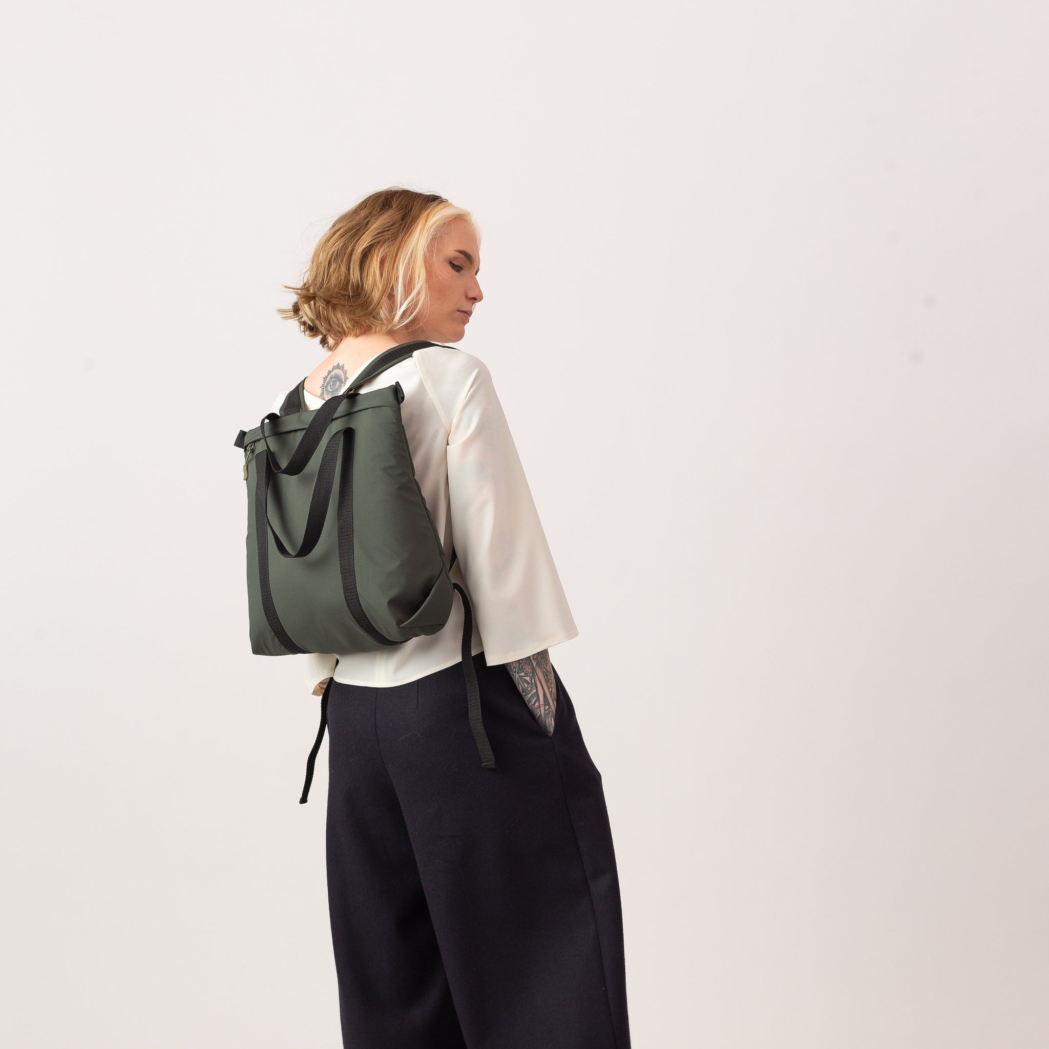 Dark green MINIMAL backpack