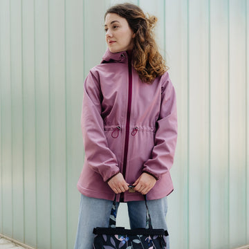 Pink velvet thick Softshell Coat