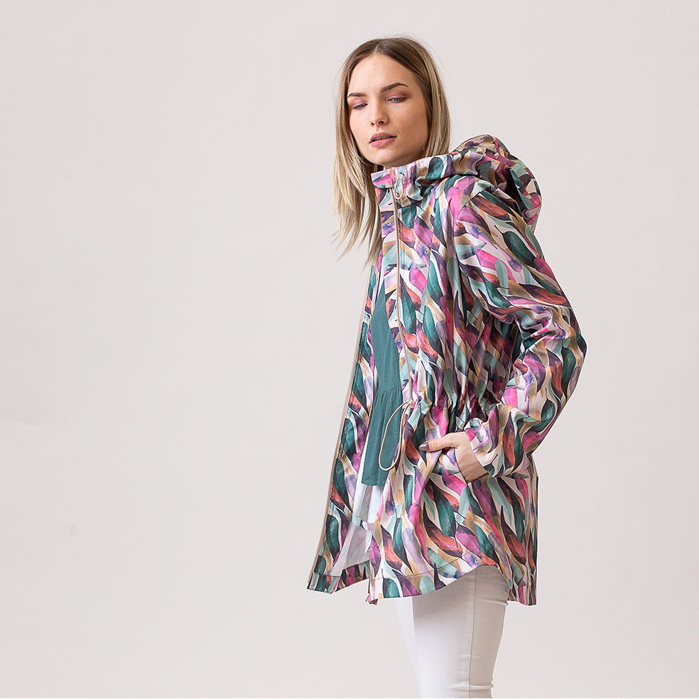 Pastel leaves Softshell Coat