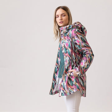Pastel leaves Softshell Coat