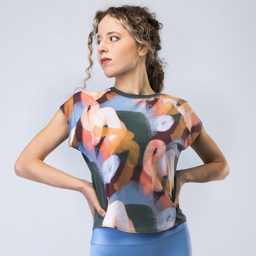 Fluffy sweater T-shirt