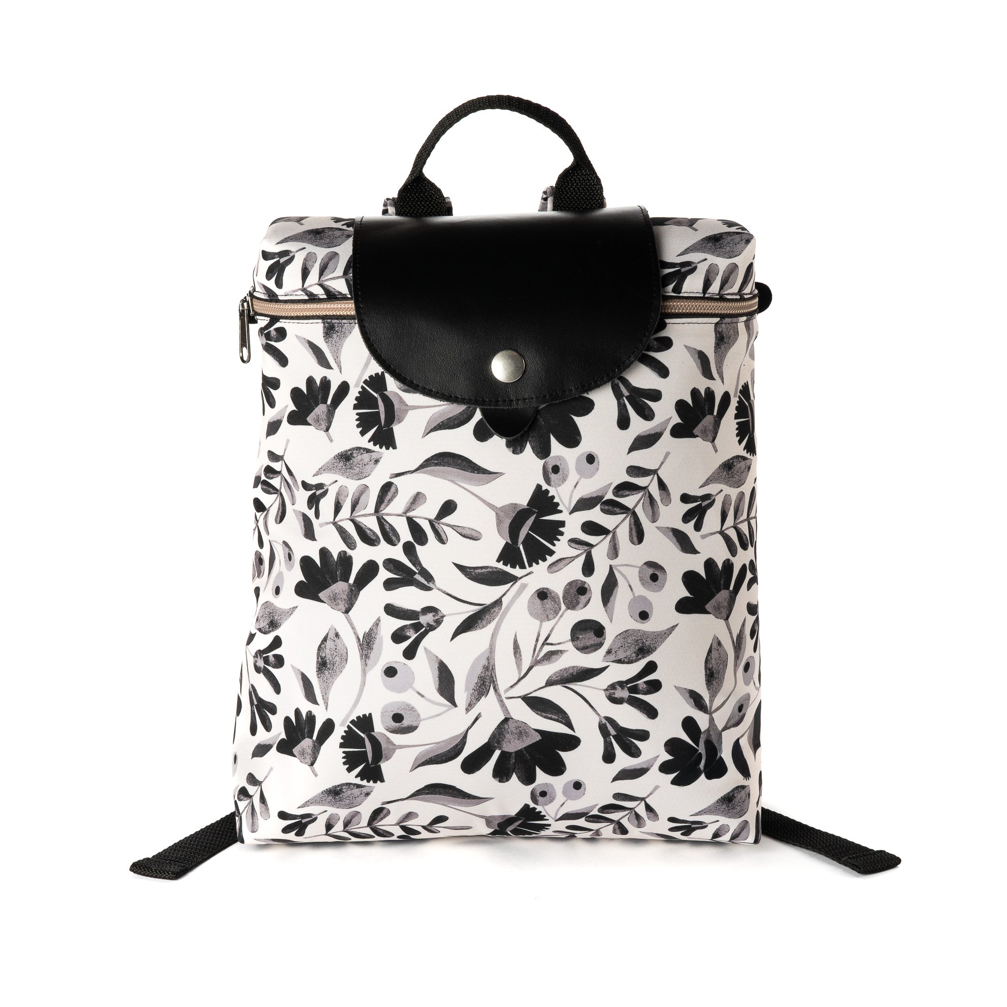Botanic black and white Urban Backpack 