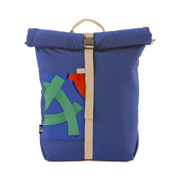 Brave Blue Rolltop backpack - PIKURA Limited Edition