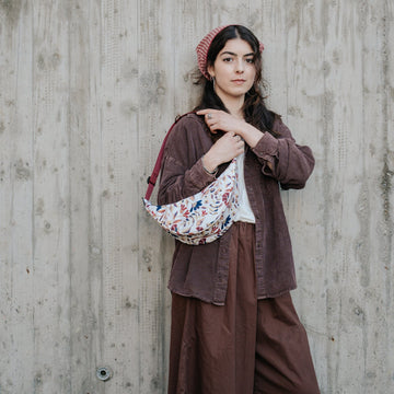 Autumn Flowers Mini LUNA Crossbody bag